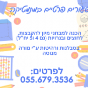 מורה פרטית נועה  כהן