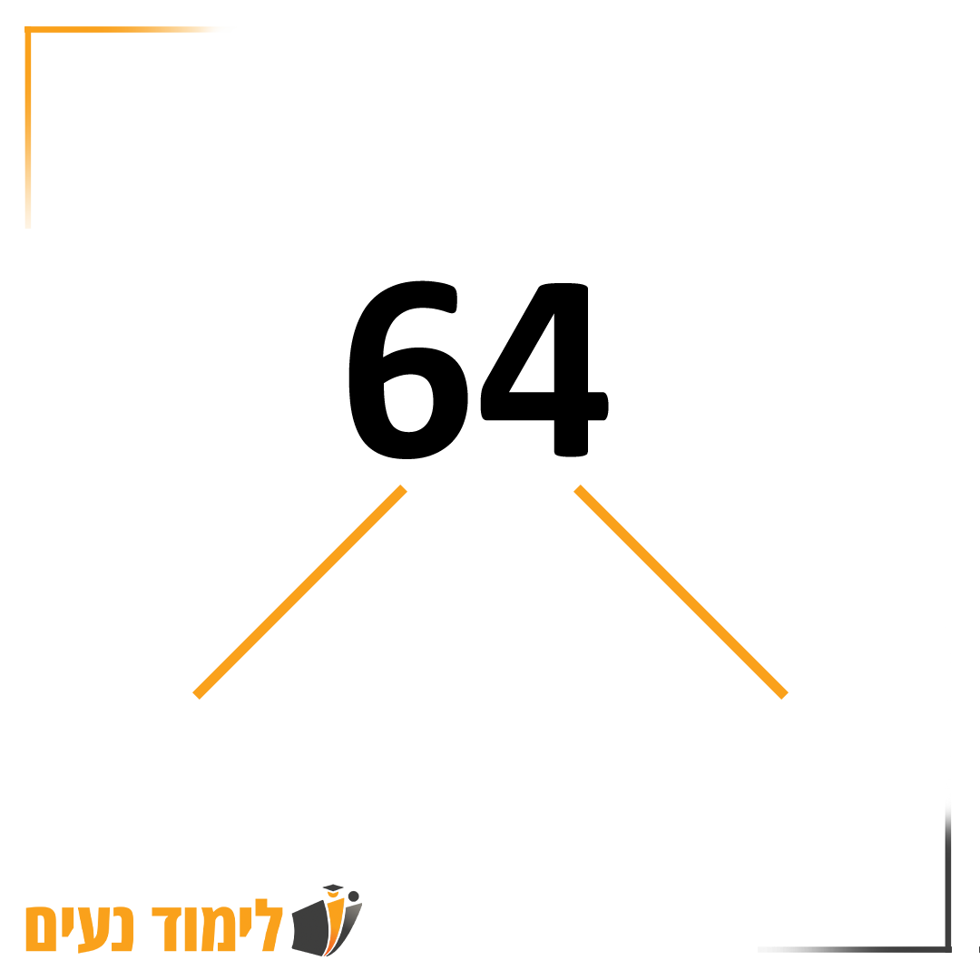 המספר 64 לפני תחילת הפירוק לגומרמים