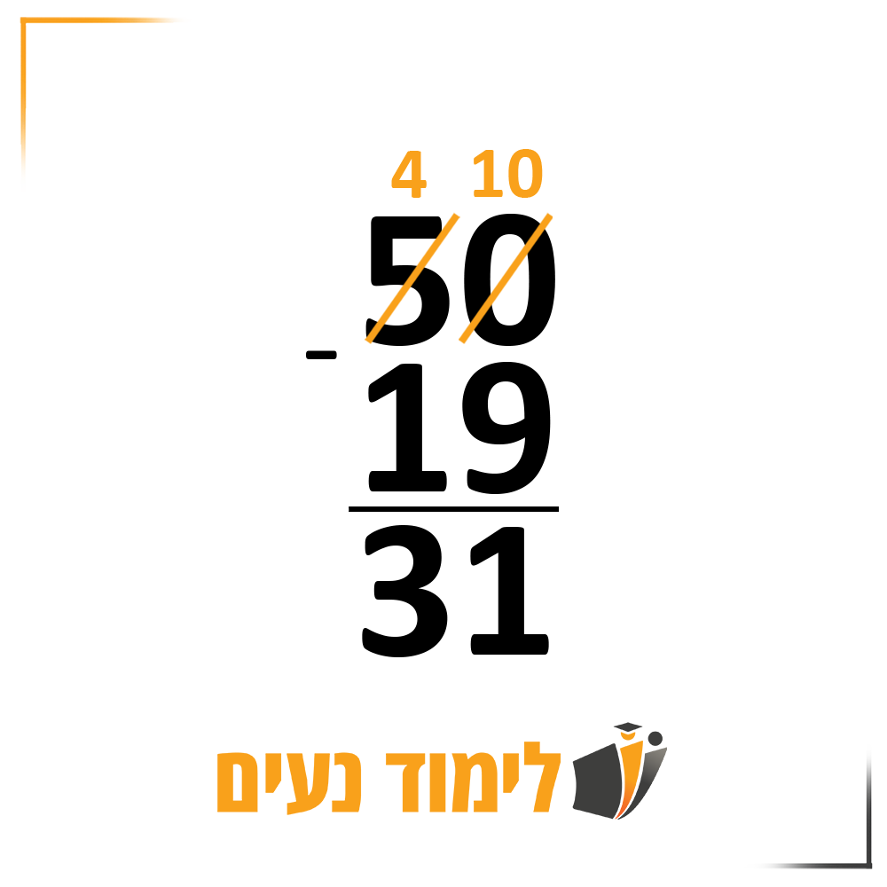 50-19=31