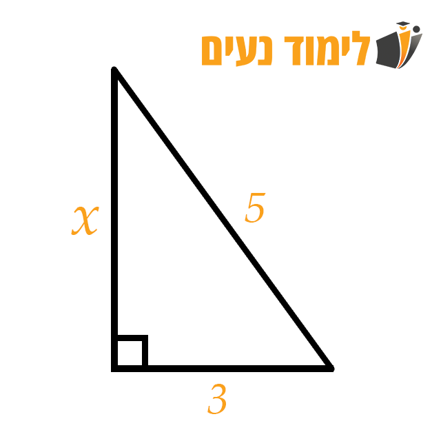 דוגמה שנייה לתרגול משפט פיתגורס