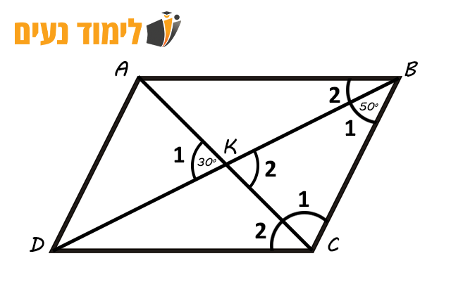 זוויות קודקודיות - תרגיל 02